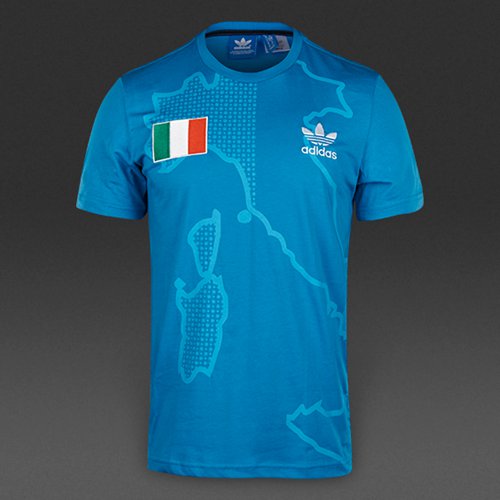 Adidas Originals Italy Tee Bright Blue for Men